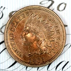 * 1863 * NEAR+ GEM BU MS INDIAN HEAD PENNY * FROM ORIGINAL COLLECTION