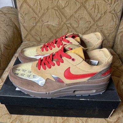 8153) Nike Air Max 1 x CLOT Kiss of Death CHA 2021 (DD1870-200) Men s Size 10