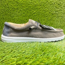 Hey Dude Wally Paisley Mens Size 13 Chocolate White Casual Walking Slip-On Shoes