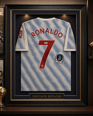 #ad Cristiano Ronaldo SIGNED AUTOGRAPH JERSEY BECKETT BAS COA R04 NO CASE INCLUDED $875.00