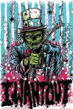 POLITICAL POSTER~I Want Out Uncle Sam Zombie You Disturbia Army Gasoline Prices~