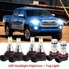 For Toyota Tacoma 2016-2023 6x LED Headlight High Low Beam Fog Light Bulbs Kit