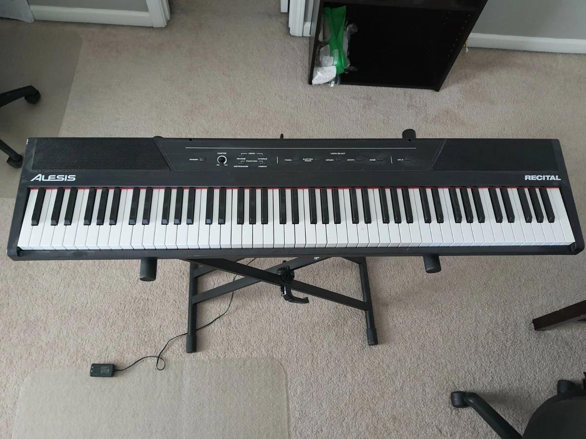 Alesis Recital 88 Keys Digital Piano with Semi Weighted keys and Stand  694318020913