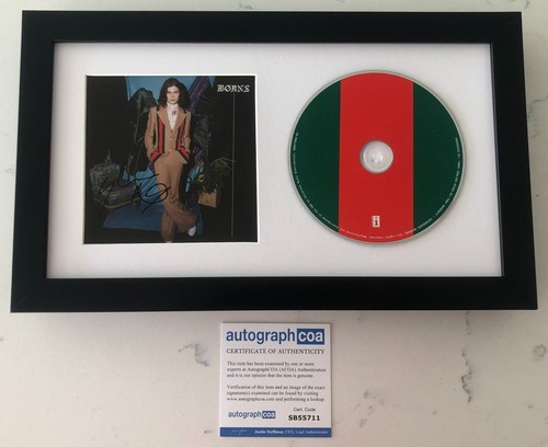 GARRETT BORNS SIGNED BLUE MADONNA FRAMED & MATTED CD w/PROOF & AUTOGRAPH ACOA