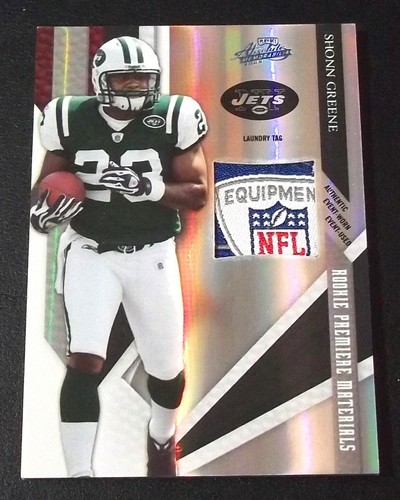 (#4/5) Rc NFL Shield Logo Jersey Patch Shonn Greene Rookie 2009 Panini Absolute - Picture 1 of 3