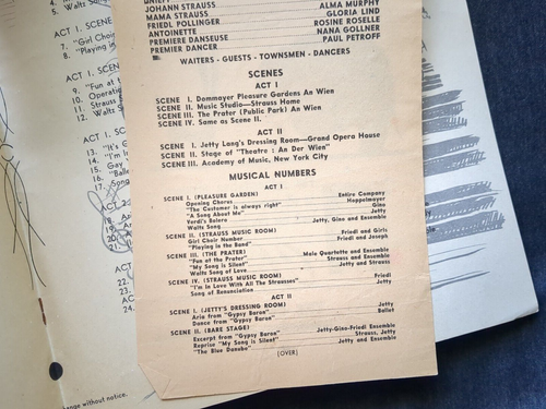 The Blue Danube A Operetta Theater Program Playbill Curran Theatre San Francisco - Picture 6 of 15