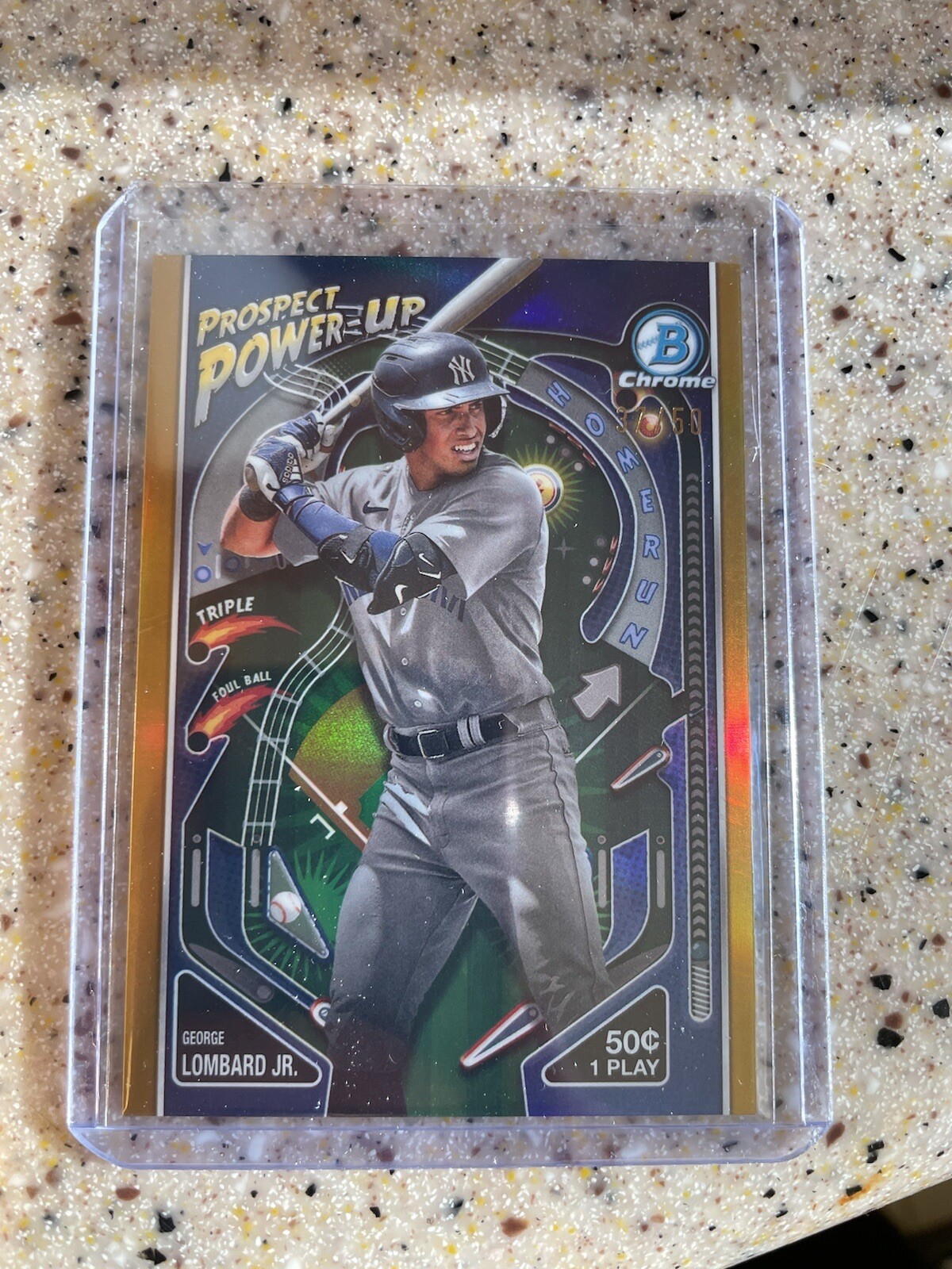 2024 Bowman George Lombard Jr. Prospect Power Up New York Yankees GOLD / 50