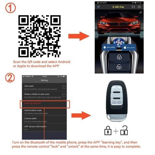 LOT Universal Car Alarm Auto Start Stop System Remote Starter Autostart Engine - Bild 2 von 34