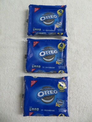 (3) 4-Pack Bags Nabisco Original Oreo Cookies To-Go Packs 3.12 Oz Each @8