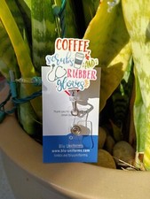 Coffee Scrubs  Rubber Gloves Badge Reel 360 Alligator Clip