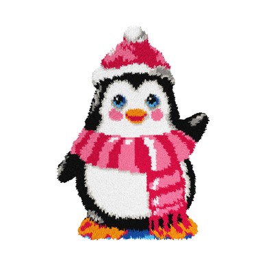Orchidea Latch-hook Kit on canvas Pinguin 4172