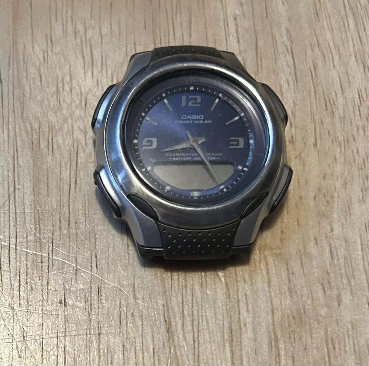 Casio Anadesi Tough Solar 2790 Aw S90 WR 30 Needs Watch Band A New Battery