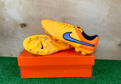 Nike Tiempo Legacy FG 631521-858 Gelb Schuhe Stollen Herren Fußball/Soccers