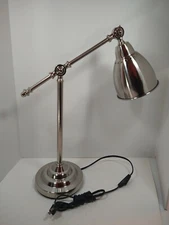 Adjustable Chrome Table Lamps - Modern Contemporary industrial Desk Lamp   