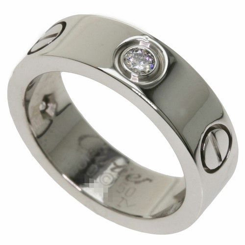 CARTIER Ring love ring half diamond 