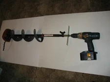 ice kicker 1 auger  adapter  for ice fishing hand powered augers