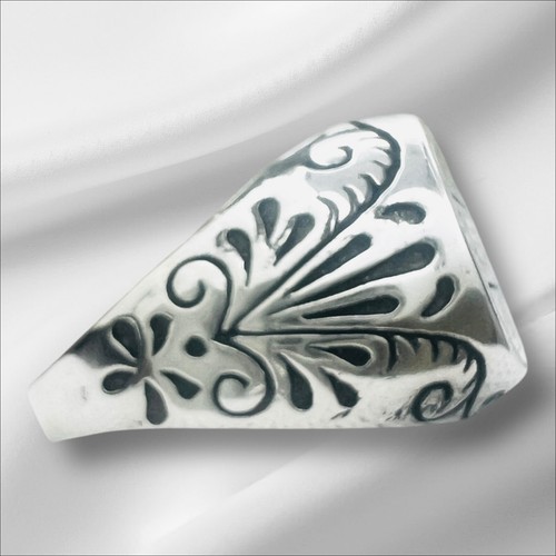 New Black Zircon Islamic Talisman David Star Seal of Solomon 925 Silver Ring - Picture 6 of 6