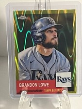 2022 Topps Chrome Platinum Brandon Lowe /250 Yellow Wave Refractor - NM