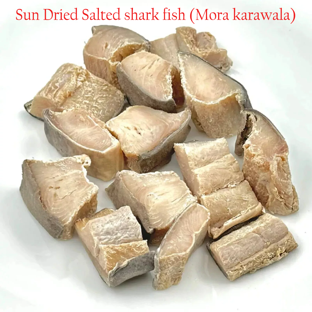 Dry Fish Salted Sun Dried Shark (Mora) 100% Natural Sri Lankan SeaFood 500g