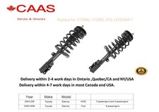 (2)Front Strut & Spring Assembly PAIR for 2004-206 Toyota Sienna  8 passenge