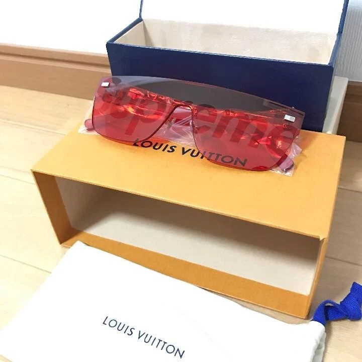 Supreme x Louis Vuitton City Mask SP Sunglasses Red