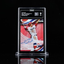 JUAN SOTO 2021 Topps Chrome “BEISBOL” AUTO 2/5 RED REFRACTOR SSP TAG 9