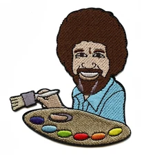 Bob Ross Official Patch Collection Exclusive Embroidered Iron on Patch