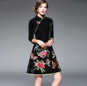 a line cheongsam