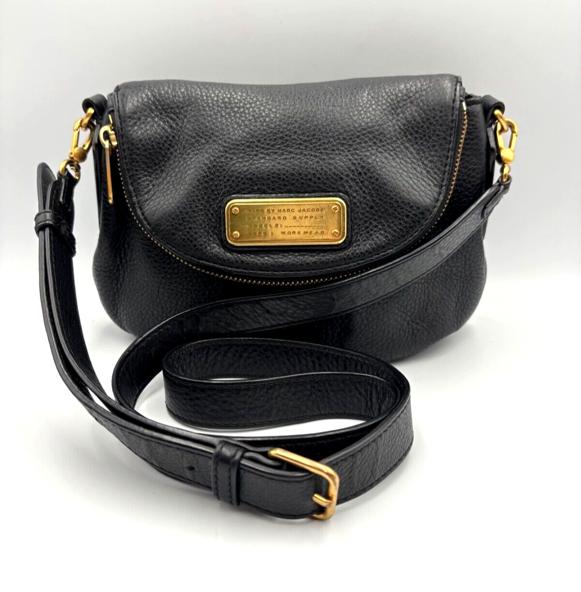 Marc by Marc Jacobs Classic Q Natasha Pebbled Leather Crossbody