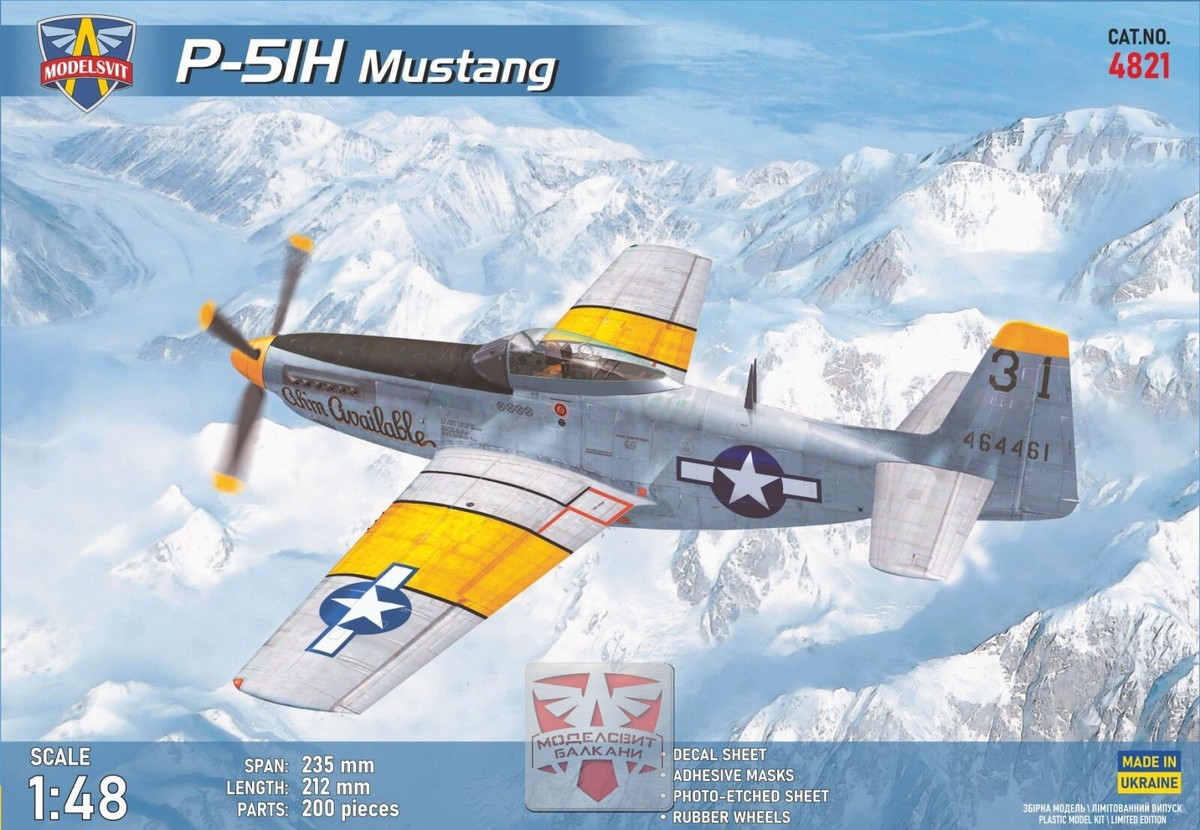 Maquette Avion HISTORIC PLASTIC MODELS P-51H Mustang 1/48 - Réf. 48-005 - Neuf Sous Blister