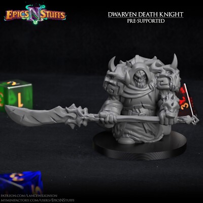 Dwarven Death Knight by Epics N Stuffs | D&D | DnD | Print on Demand