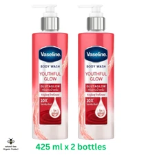 Vaseline Body Wash Luminous Glow Glutaglow Youthful Skin Shower Cream 2X425ML