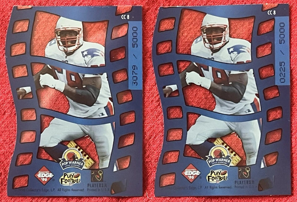 (2) 1996 Collector's Edge Advantage Crystal Cuts #’d/5000 BEN COATES, PATS - Image 2 of 2