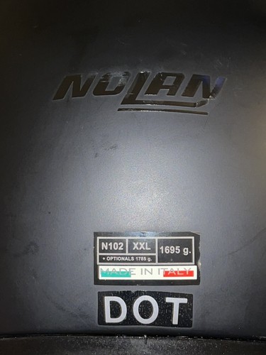 Nolan Motorcycle Helmet N102 Special N-Com Size XXL Made In Italy - Picture 7 of 7