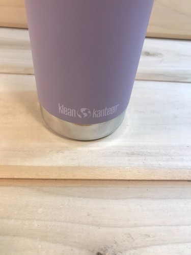 Klean Kanteen 20 Ounce Vacuum Insulated Bottle Lilac Purple With Built In Straw - Picture 3 of 11