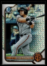 Diego Rincones 2022 Bowman Chrome Mega Box Mojo Refractor Card #BCP-65