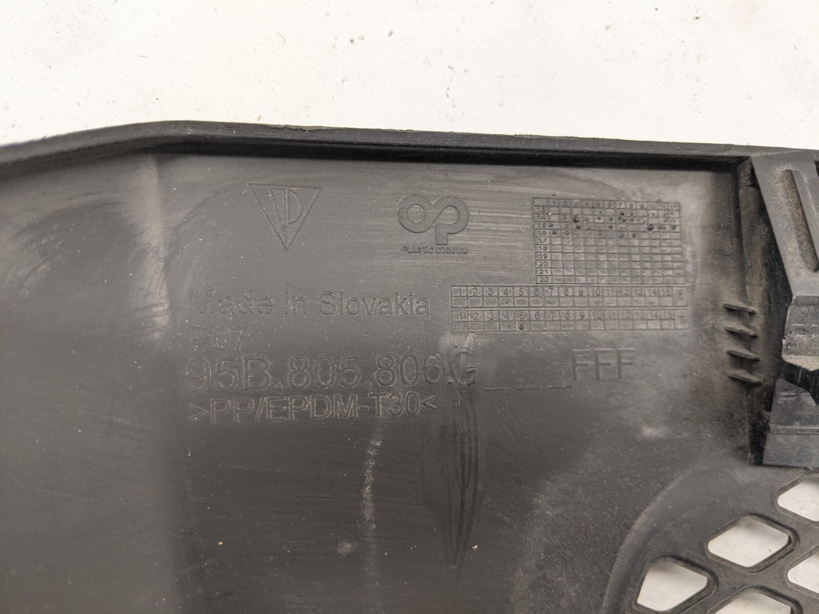 2019-2020 Porsche Macan Radiator Support Splash Shield 95B805806  