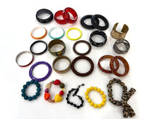 25 Bangle Bracelet Mixed Bundle Lot Fashion Costume Jewelry