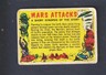 Mars Attacks #55 CHECKLIST -MARKED 1962 VINTAGE ORIGINAL GOO