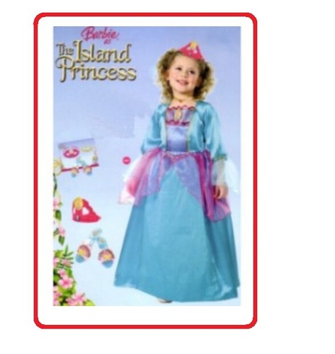 COSTUME CARNEVALE BARBIE PRINCIPESSA DELL'ISOLA PERDUTA , 5-7 ANNI | eBay
