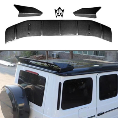 Fits 2019-2024 Benz G Class G550 B900 Style Roof Tail Real Carbon Spoiler Wing