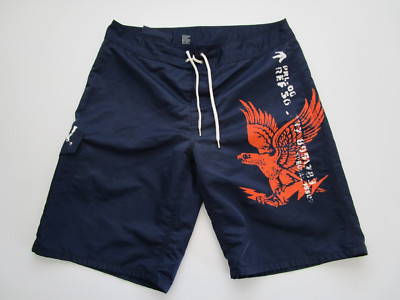 Mens 34 Polo Ralph Lauren USN US Navy Eagle board shorts cargo pocket vintage
