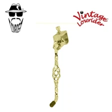 8" LONG UNIVERSAL VINTAGE LOWRIDER CAGE TWISTED STEEL KICKSTAND IN GOLD