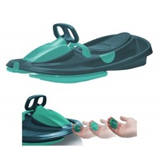 Bob Biposto Stratos con Volante Freno a Molla Slittino Neve Max 120kg