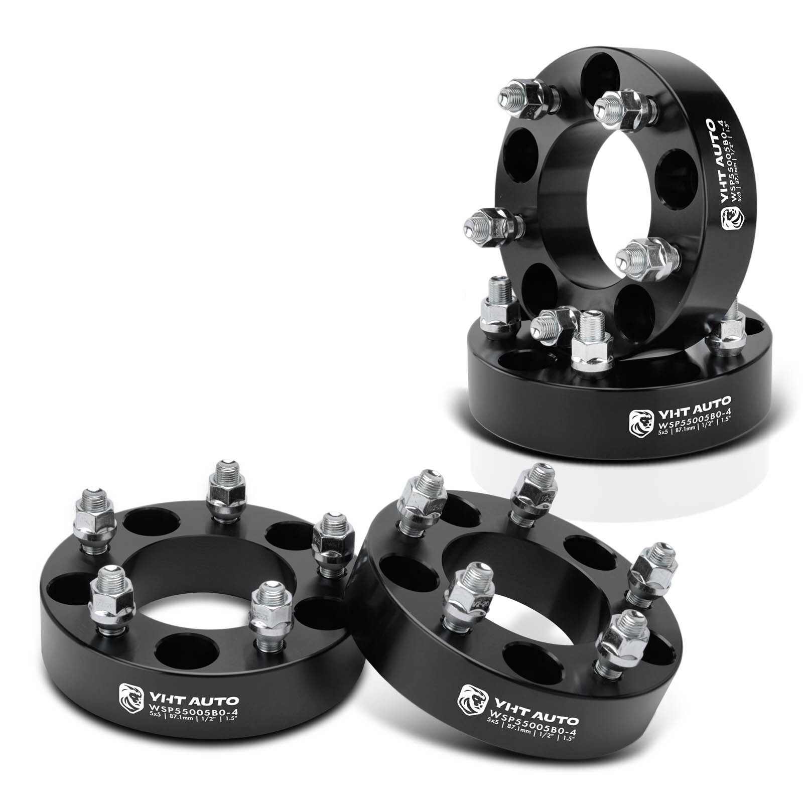 4x 5x5" to 5X5" Wheel Spacer M20x0.5 Studs 87.1mm 38.1mm for Jeep Grand