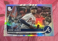 2023 Big League Base Uncommon Rainbow Foil #233 Ozzie Albies - Atlanta Braves
