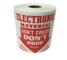 Electronic Material Don't Crush Don't Drop - (4"x4") Fragile Labels 500 PCS