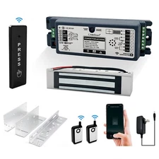 WiFi Access Control Magnetic Lock System with Wireles Push Button and Bracket
