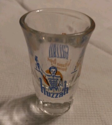 1940s Toasting Bartender Fill To The Line With Huzzah Antique-VTG Advertising 