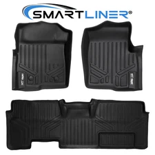 SMARTLINER Custom Floor Mats 2011-2014 Ford F-150 SuperCab (W/ Non-Flow Console)
